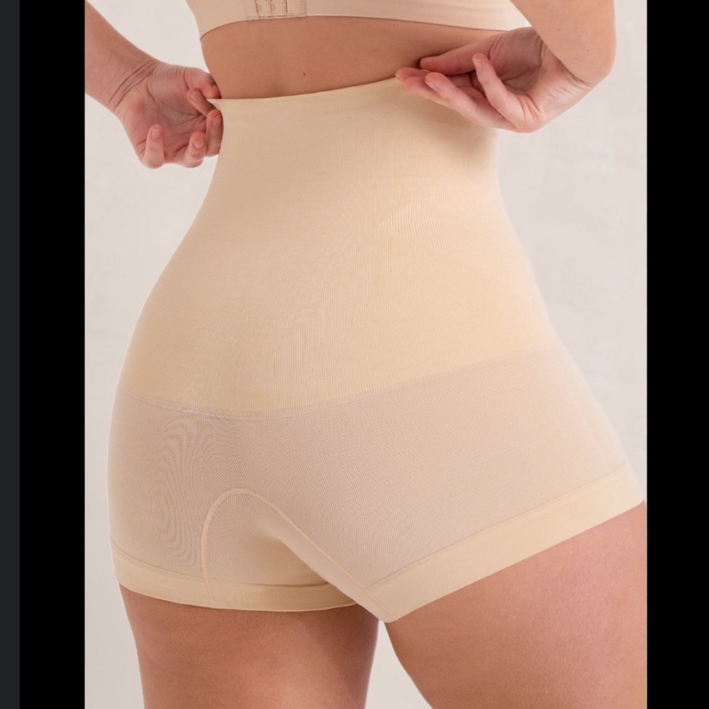 EMPETUA All Day Every Day High Waisted Shaper Boyshort in Nude S - Picture 2 of 12